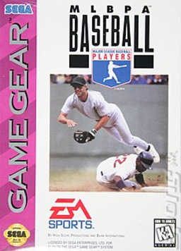 MLBPA Baseball box art for Sega Game Gear